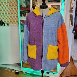 Color block hoodie